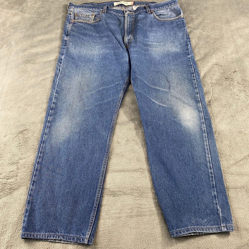 VTG Levis 505 Jeans Mens W42L30 Blue Regular Fit Straight Leg Medium Wash Y2K